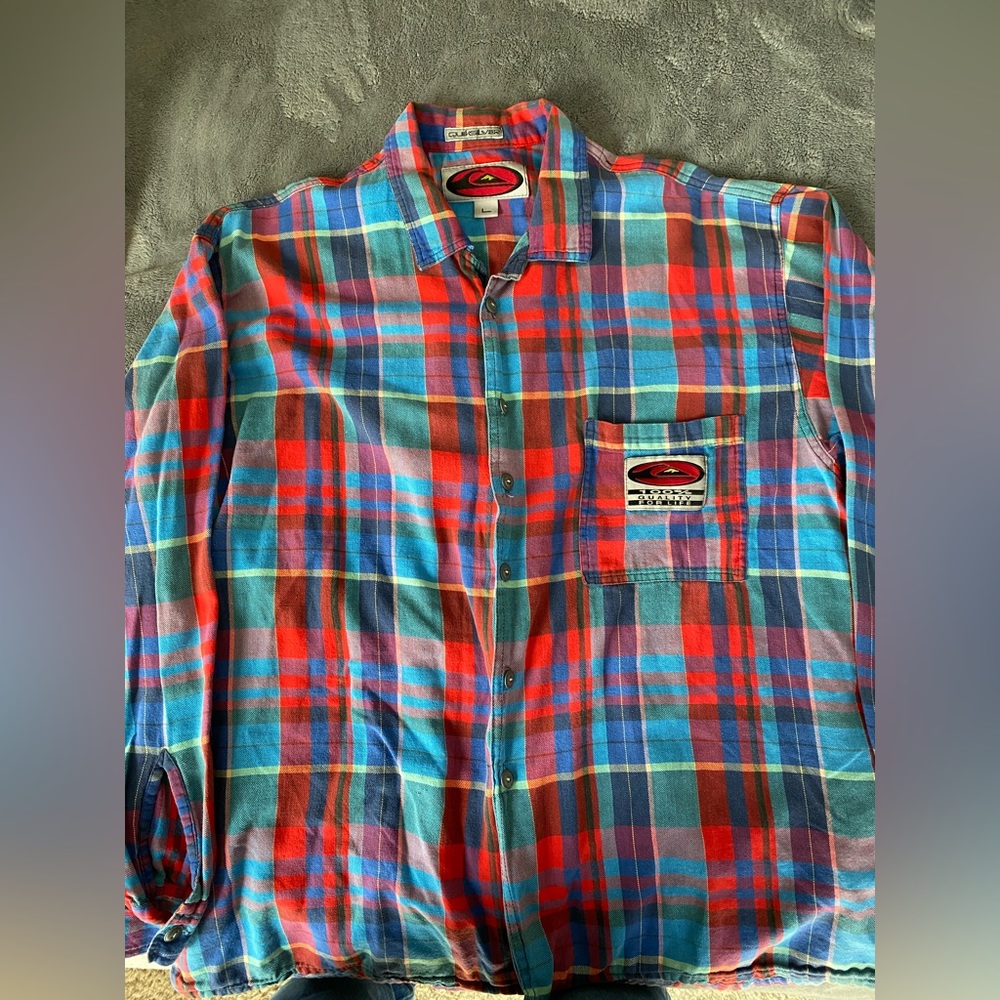 Vintage Quicksilver flannel.  Well worn, but in great condition.  Very soft.